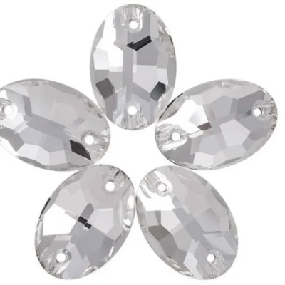 Oval Sew-On Flatback Stones