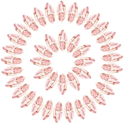 HB Cruystal ESSENTIAL NAVETTE PEACH FANCY STONES