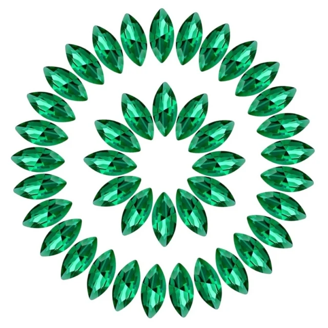 HB Cruystal ESSENTIAL NAVETTE EMERALD FANCY STONES